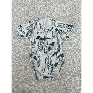 Kate Quinn Baby Bodysuit  Unisex 18-24M Alligator Print Kimono Wrap